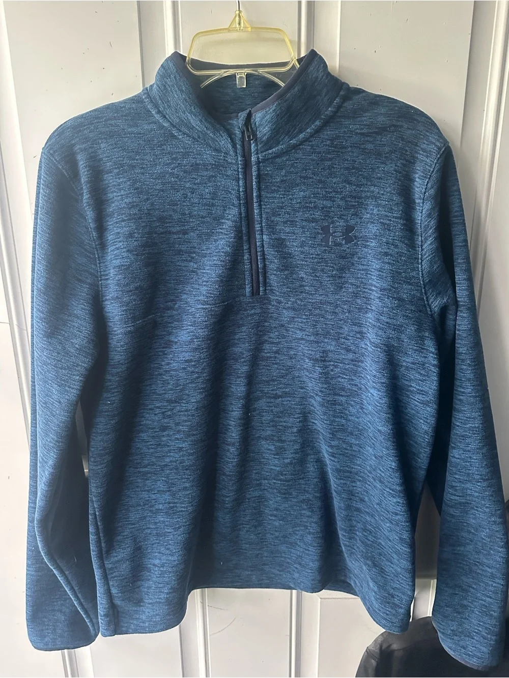 Under Armour Blue Heather Kids Quarter-Zip Hoodie(WORN ONCE)